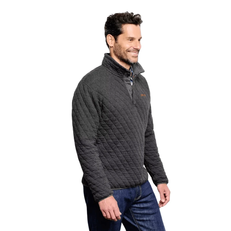 Orvis Outdoor Quilted Snap Sweatshirt - Men's 2 Orvis Outdoor Quilted Snap Sweatshirt - Men's - Image 2