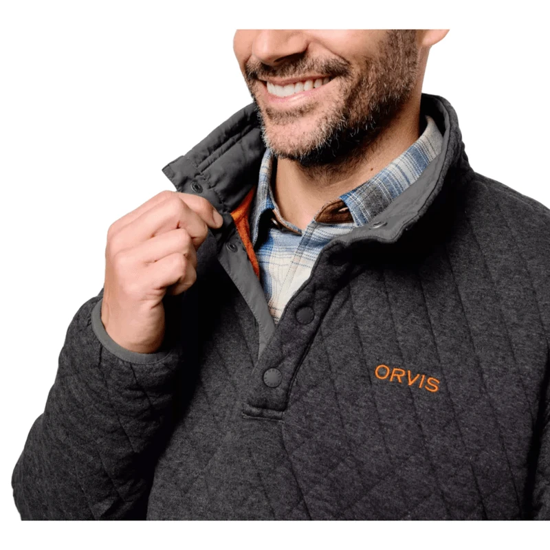 Orvis Outdoor Quilted Snap Sweatshirt - Men's 4 Orvis Outdoor Quilted Snap Sweatshirt - Men's - Image 4
